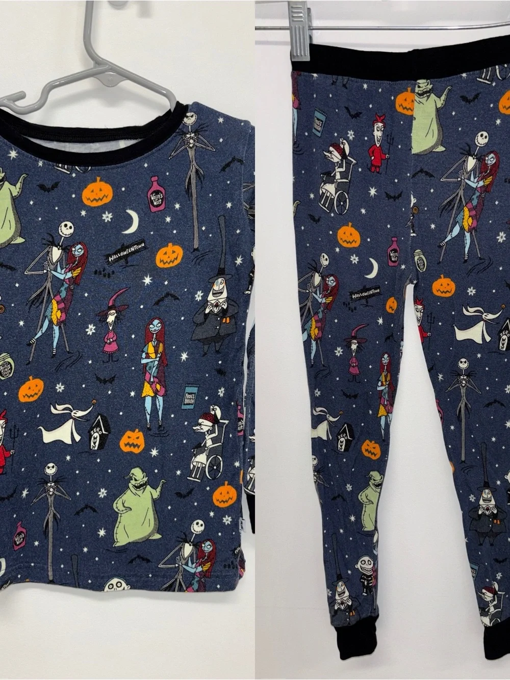Little Sleepies Jack Skellington bamboo pajamas set 4T nightmare Christmas